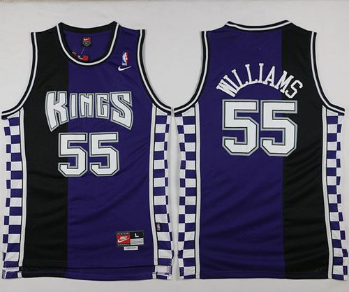 Jason Williams Sacramento Kings purple-black Throwback jersey