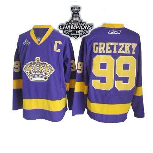 Wayne Gretzky Los Angeles Kings purple jersey