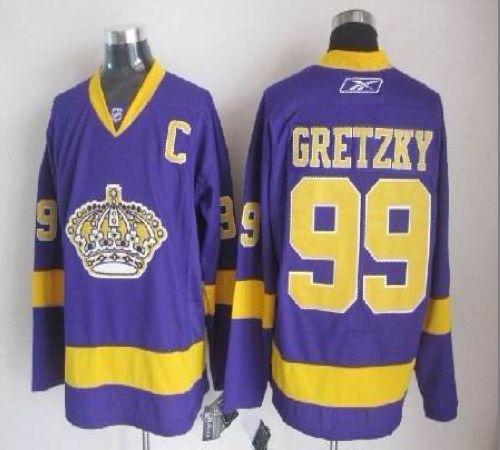 Wayne Gretzky Los Angeles Kings purple jersey