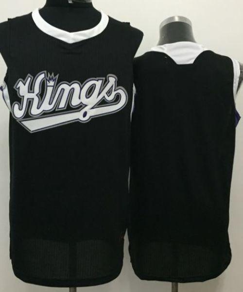 Custom Sacramento Kings black jersey