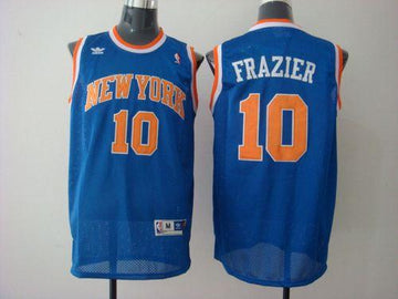 Walt Frazier New York Knicks blue jersey