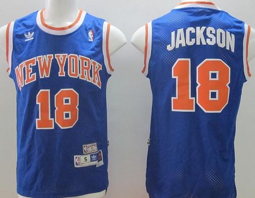 Phil Jackson New York Knicks blue Throwback jersey