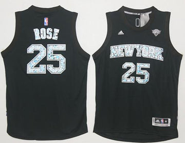 Derrick Rose New York Knicks black Fashion jersey