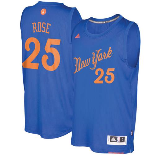 Derrick Rose New York Knicks blue jersey