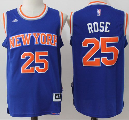 Derrick Rose New York Knicks blue jersey