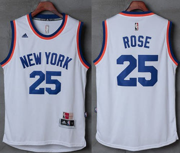 Derrick Rose New New York Knicks white jersey