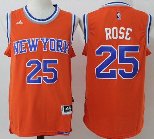 Derrick Rose New York Knicks orange Alternate jersey