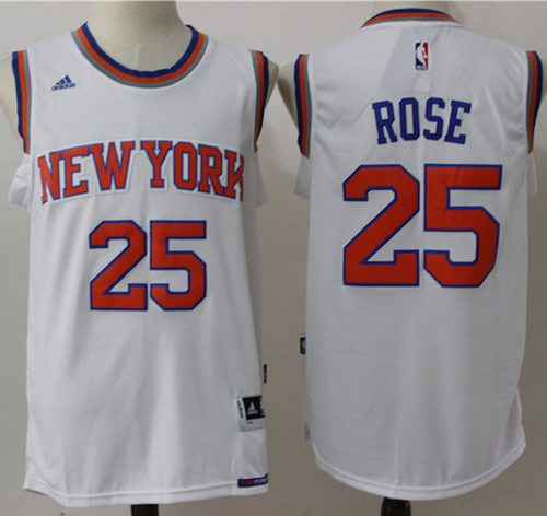 Derrick Rose New York Knicks white jersey