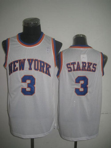 John Starks New York Knicks white Throwback jersey
