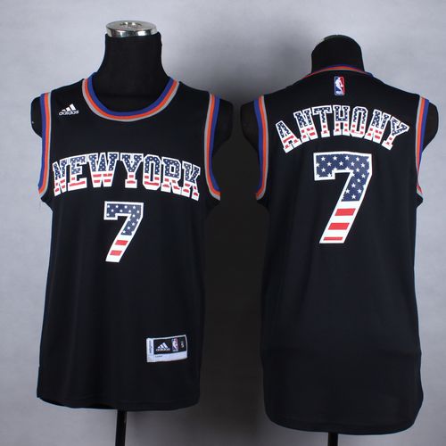Carmelo Anthony New York Knicks black Fashion jersey
