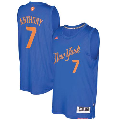 Carmelo Anthony New York Knicks blue jersey