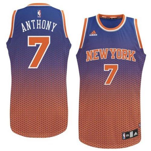 Carmelo Anthony New York Knicks blue Fashion jersey