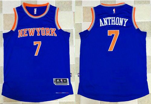 Carmelo Anthony New York Knicks blue jersey