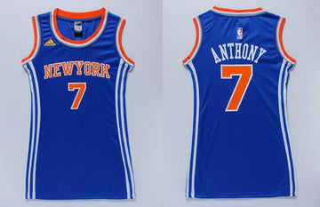 Carmelo Anthony New York Knicks blue jersey