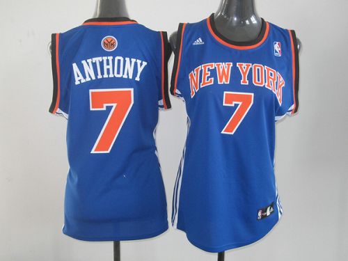 Carmelo Anthony New York Knicks blue Road jersey