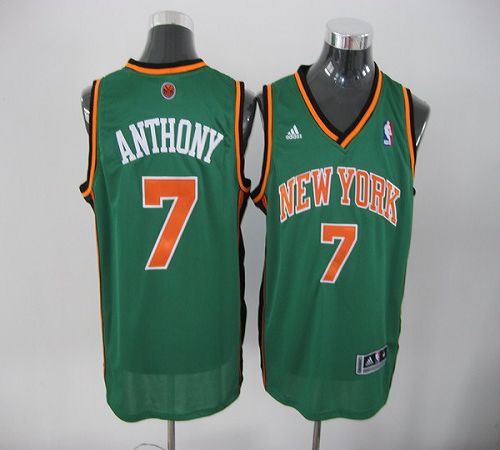 Carmelo Anthony New York Knicks green jersey
