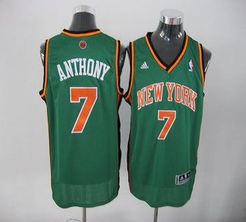 Carmelo Anthony New York Knicks green jersey