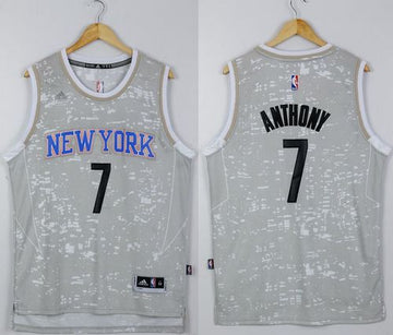 Carmelo Anthony New York Knicks grey jersey
