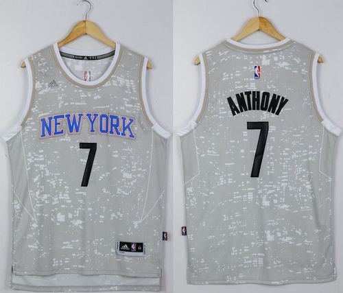 Carmelo Anthony New York Knicks grey jersey