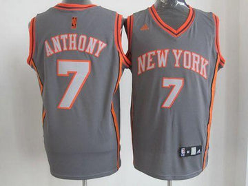 Carmelo Anthony New York Knicks grey Fashion jersey