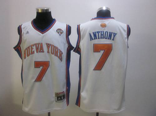 Carmelo Anthony New York Knicks white jersey