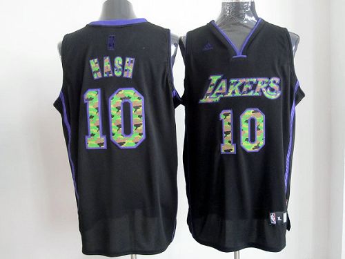 Steve Nash Los Angeles Lakers black Fashion jersey