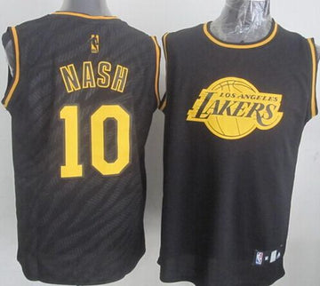 Steve Nash Los Angeles Lakers black Fashion jersey