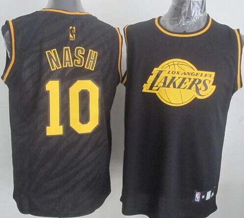 Steve Nash Los Angeles Lakers black Fashion jersey