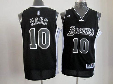 Steve Nash Los Angeles Lakers black-white jersey