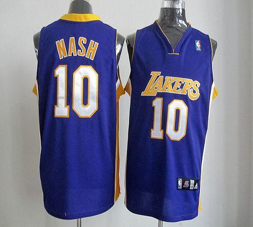 Steve Nash Los Angeles Lakers purple Road jersey