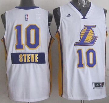 Steve Nash Los Angeles Lakers white jersey
