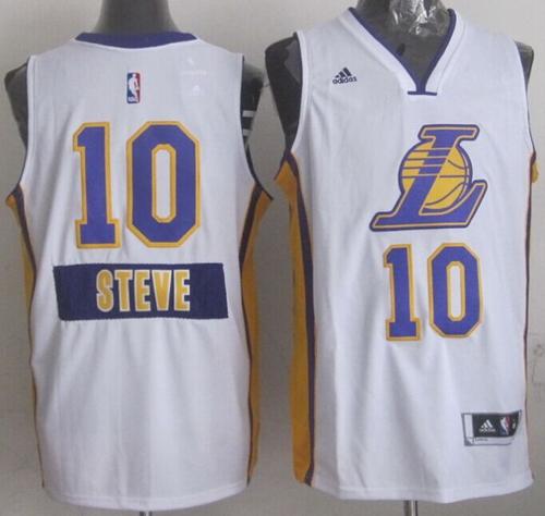 Steve Nash Los Angeles Lakers white jersey