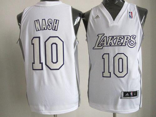 Steve Nash Los Angeles Lakers white Fashion jersey