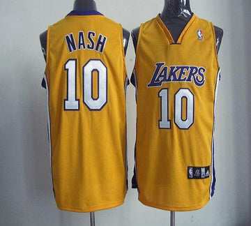 Steve Nash Los Angeles Lakers yellow Home jersey