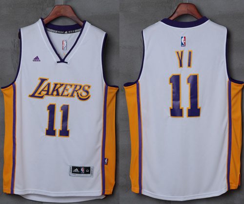 Yi Jianlian Los Angeles Lakers white jersey