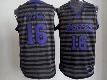 Pau Gasol Los Angeles Lakers black-grey jersey