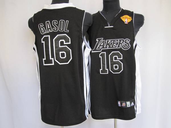 Pau Gasol Los Angeles Lakers black Shadow jersey