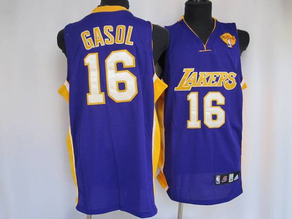 Pau Gasol Los Angeles Lakers purple jersey