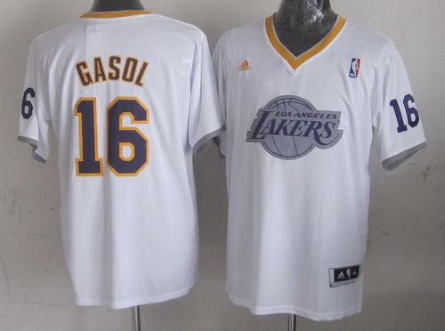 Pau Gasol Los Angeles Lakers white jersey