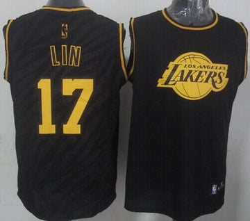 Jeremy Lin Los Angeles Lakers black Fashion jersey