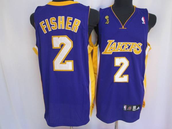 Derek Fisher Los Angeles Lakers purple jersey
