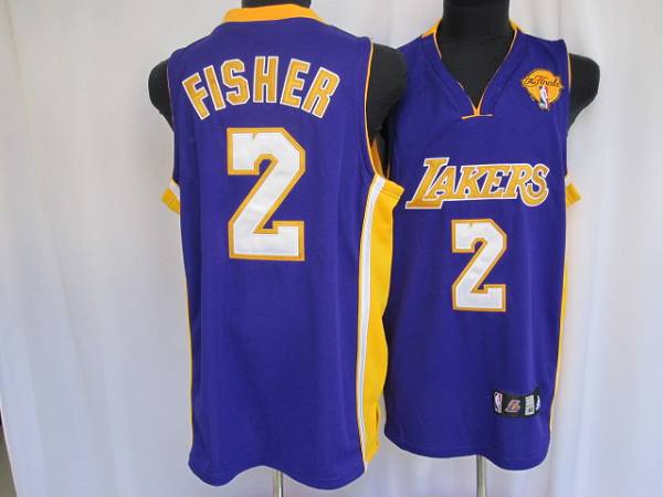 Derek Fisher Los Angeles Lakers purple jersey