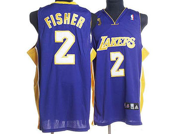 Derek Fisher Los Angeles Lakers purple jersey