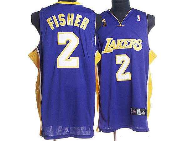 Derek Fisher Los Angeles Lakers purple jersey