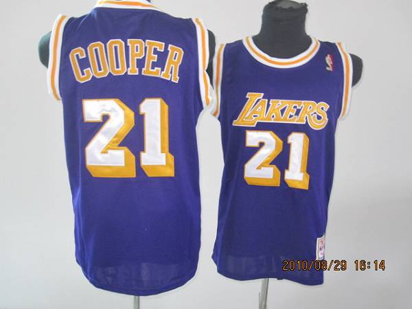 Michael Cooper Los Angeles Lakers purple Throwback jersey