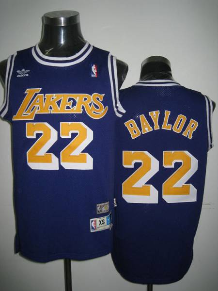 Elgin Baylor Los Angeles Lakers purple Throwback jersey