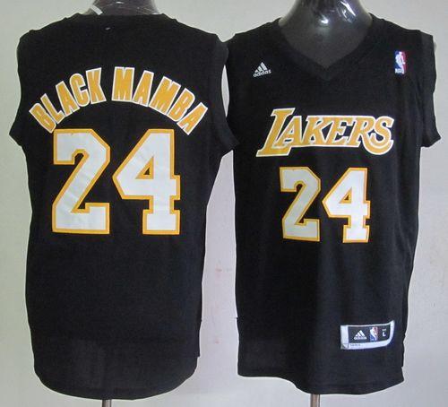 Kobe Bryant Los Angeles Lakers black Fashion jersey
