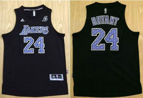 Kobe Bryant Los Angeles Lakers black Fashion jersey