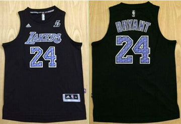 Kobe Bryant Los Angeles Lakers black Fashion jersey