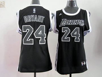 Kobe Bryant Los Angeles Lakers black-white Fashion jersey